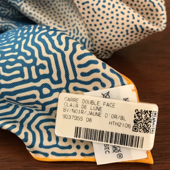 HERMES CLAIRE DE LUNE SCARF DOUBLE FACE NWT - Picture 12 of 16